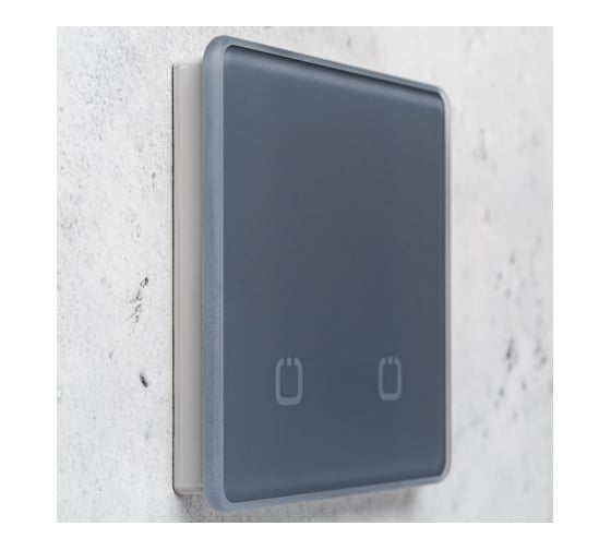 Радиовыключатель HiTE PRO SN-R2 Серый, закругленные углы HP-SN-R2-gray