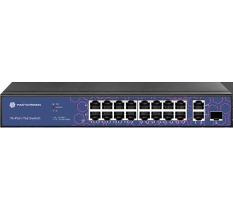 Неуправляемый POE коммутатор MASTERMANN MMP-18FE-1SFP-P 00-01020812