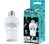 Датчик движения duwi DDL-01 патрон E27 360, 60Вт, 10-300с, 6м, 3-2000Лк, белый 25817 9 15975528