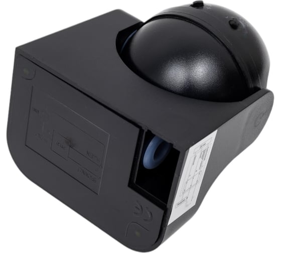 Датчик движения инфракрасный ДД 09Ч 1200Вт 180 гр.12м IP44 черный Neox 4690612053356