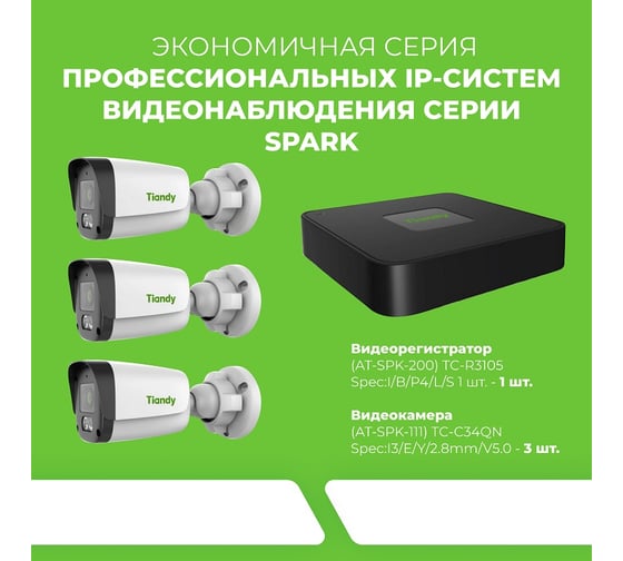 Комплект 5 Tiandy АВ5093663