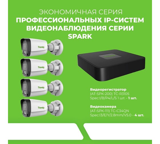 Комплект Tiandy 8 АВ5093666