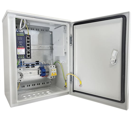 PoE Коммутатор ComOnyx уличный гигабитный, 4PoE + 2RJ45, CO-SBOXP506, 250-005 1