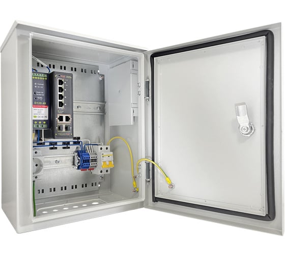 Управляемый PoE ComOnyx Коммутатор уличный, 4PoE + 2COMBO, CO-SBOXP505M, 250-007 1