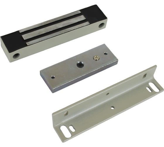 Электромагнитный замок ACCORDTEC ML-180K с уголком серый АС5002744 AT-02294