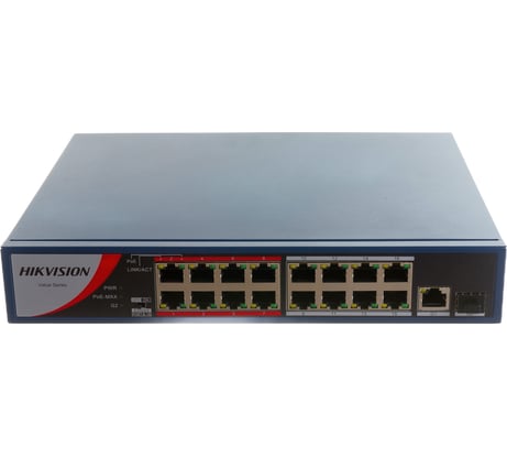 Неуправляемый коммутатор Hikvision DS-3E0318P-E/M(B) АН5020782