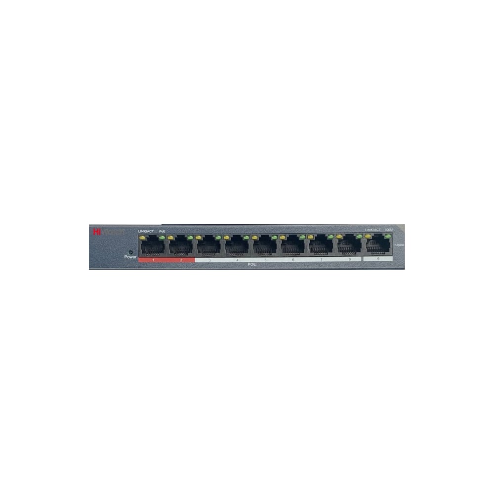 Коммутатор HiWatch Ethernet, PoE DS-S908P B УТ-00025527 - выгодная цена ...