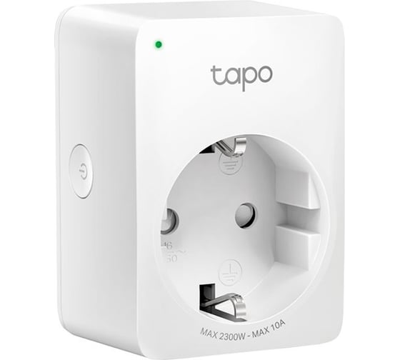 Умная розетка TP-Link EU VDEBT Wi-Fi белый TAPO P100 1-PACK