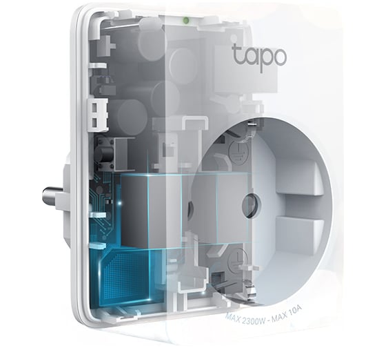 Умная розетка TP-Link EU VDEBT Wi-Fi белый TAPO P100 1-PACK