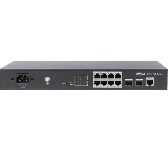 10-портовый гигабитный коммутатор с 8-РОЕ портами Dahua DH-PFS4210-8GT-150 24613