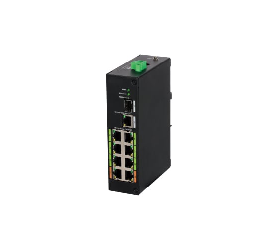 10-портовый коммутатор с 8-еРоЕ портами Dahua неуправляемый DH-LR2110-8ET-120 21238 1