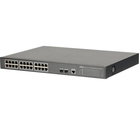 Управляемый 26-портовый гигабитный коммутатор с 24-РОЕ портами Dahua DH-PFS4226-24GT-240 21689 1