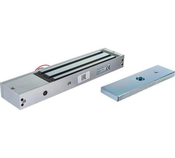 Электромагнитный замок ACCORDTEC ML-350AL 350 кг, 12V DC, 0.5A, 285x49x27.5, офисный дизайн, планка АС5003993 AT-02371