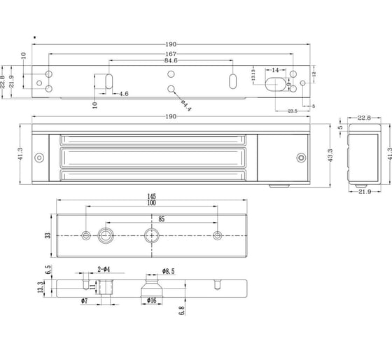 Замок электромагнитный Smartec ST-EL140L 6026921