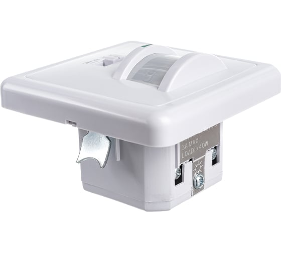 Датчик движения и освещенности FERON 500w, 140°,12м, белый SEN1A/LX2000, 22016