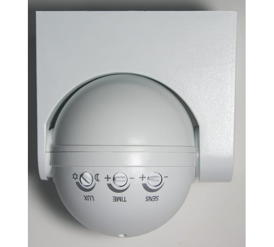 Микроволновый датчик движения Feron 5.8GHz, 230V, 1200W, 8m, 180/360, белый, SEN42 22071