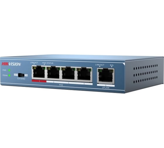 Коммутатор Hikvision Ethernet, PoE DS-3E0105P-E B 20939 1