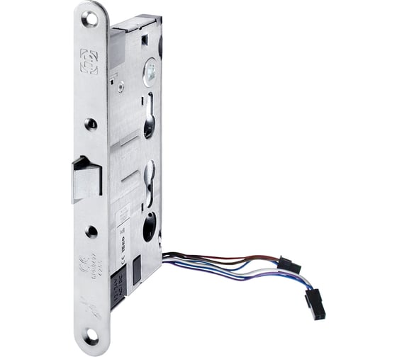 Корпус огнестойкого соленоидного замка DOORLOCK DL 1901EM/65mm/NC/L левый, антипаник, нормально закрытый, 12V-24V AC/DC, PZ72, ZN front 24x235 75408 1