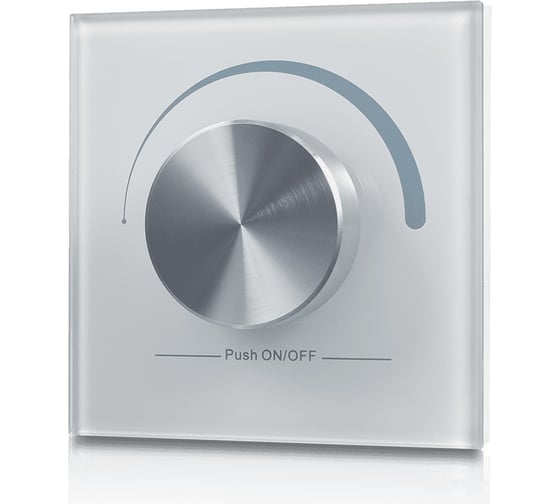 Радио панель с валкодером Easydim W-DIM W Белая 00-00001508 1