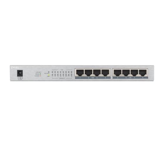 Коммутатор Zyxel PoE+ GS1008HP, 8xGE PoE+ GS1008HP-EU0101F
