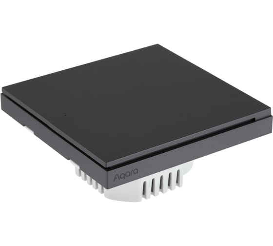 Графитовый умный одноклавишный выключатель AQARA без нейтрали WS-EUK01_graphite