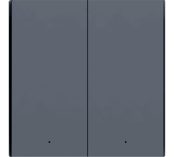 Умный выключатель двухклавишный без нейтрали AQARA Smart Wall WS-EUK02 (Grey) 00-01022711
