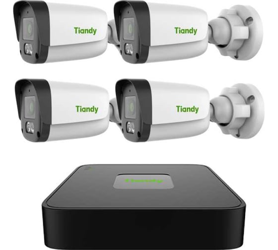 Комплект на 4 камеры Tiandy Spark 4Мпх Home pro 00-01023085