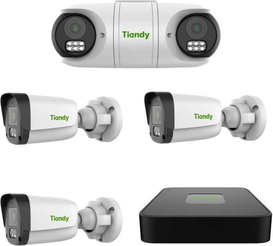 Комплект на 5 каналов Tiandy Spark 2Мпх Малый бизнес 00-01023087 1