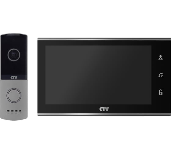 Комплект цветного видеодомофона CTV -DP2702MD B, ( Вызывная панель -D4003 NG и цветной монитор -M2702MD), монитор с экраном 7" черный 10-0000115 1