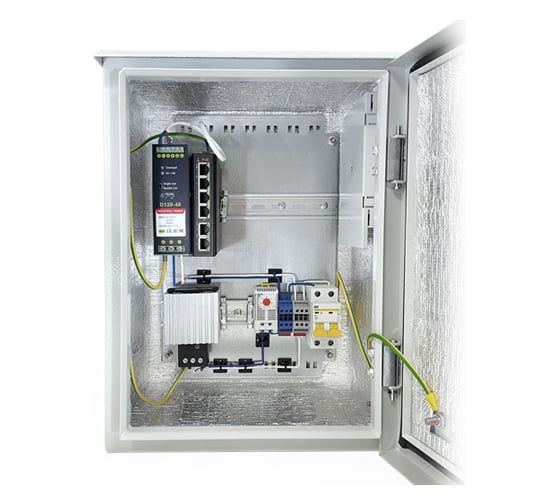 Коммутатор уличный гигабитный ComOnyx PoE 4PoE + 2RJ45, CO-SBOXP506-H, 250-025