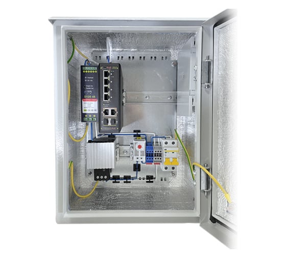 Управляемый PoE коммутатор уличный ComOnyx 4PoE + 2COMBO, CO-SBOXP505M-H, 250-027