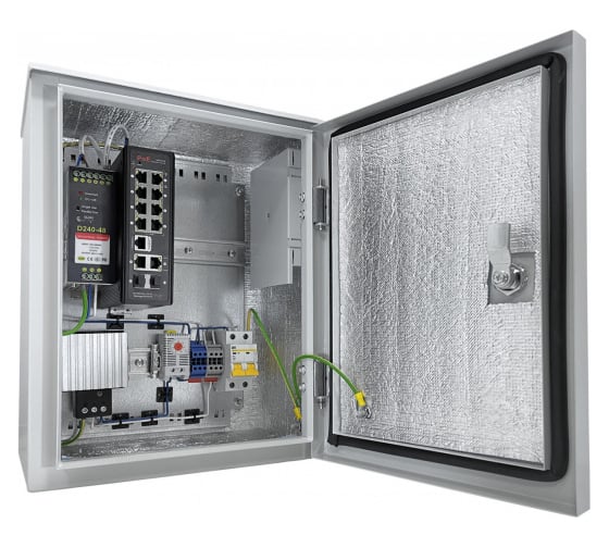 Управляемый PoE коммутатор уличный ComOnyx 8PoE + 2COMBO, CO-SBOXP509M-H, 250-035