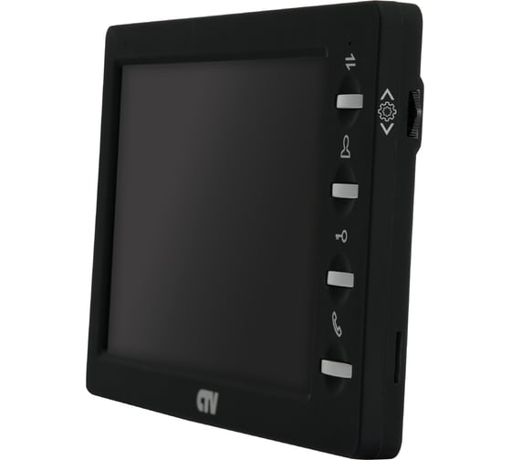 Монитор видеодомофона с кнопочным управлением, CTV -M1701 Plus B, встроенный автоответчик, функция фоторамки и часов, адресный интерком, черный 10-0000538