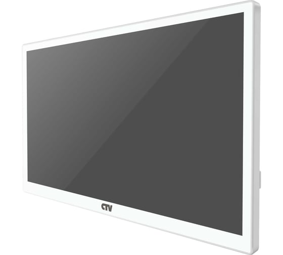Монитор видеодомофона CTV M5101 W, с технологией Touch Screen, поддержка форматов AHD, TVI, CVI и CVBS, встроенный модуль Wi-Fi, белый 10-0001011