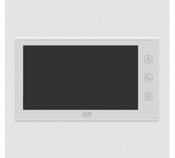 Монитор видеодомофона CTV -M5700 W, поддержка форматов AHD, TVI, CVI и CVBS с разрешением 1080p/720p/960H, встроенный модуль Wi-Fi, белый 10-0000967