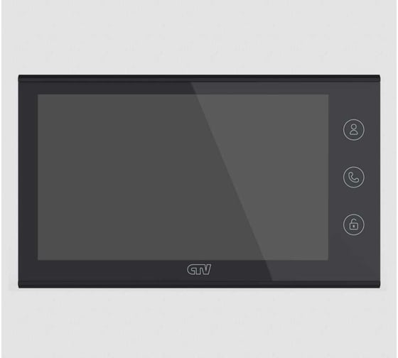 Монитор видеодомофона CTV -M5700 B, поддержка форматов AHD, TVI, CVI и CVBS с разрешением 1080p/720p/960H, встроенный модуль Wi-Fi, черный 10-0000968
