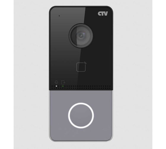IP вызывная панель для IP видеодомофона CTV -IP-D6000 разрешение 2Мп, поддержка Wi-Fi, встроенный считыватель карт Mifare, питание PoE/12V DC, установка накладная, IP65. 10-0000928