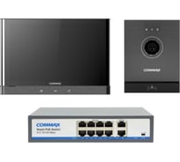 IP Комплект видеодомофона, вызывной панели и коммутатора COMMAX CIOT-1000Y/D21M/H8L2 CIOT-1000Y/CIOT-D21M/CIOT-H8L2