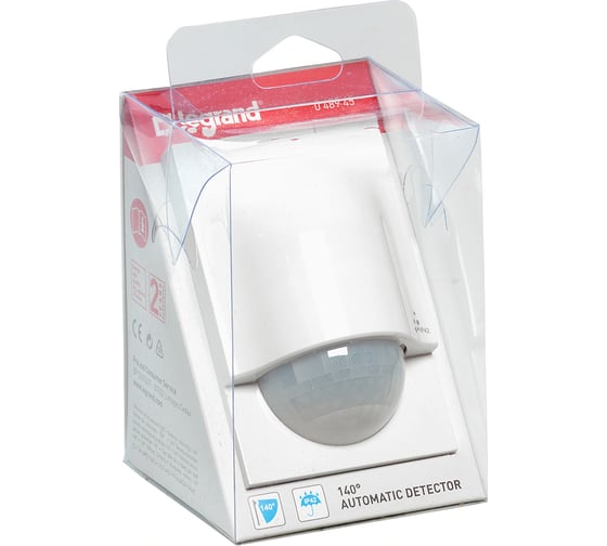 Датчик движения Legrand PIR настенный 140град. Lighting Management блистер Leg 048945