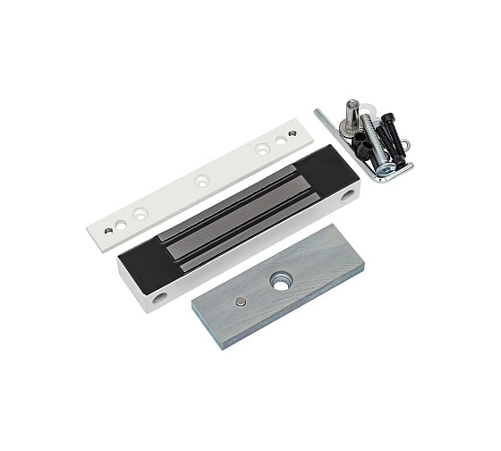 Электромагнитный замок ACCORDTEC ML-180K с планкой, цвет Белый AT-06688