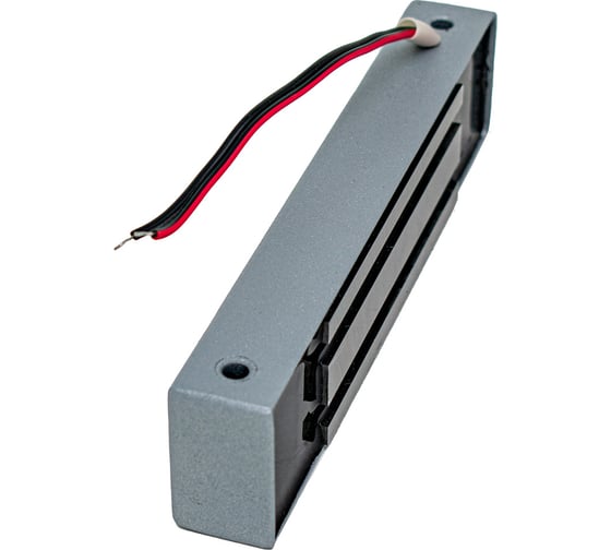 Электромагнитный замок ACCORDTEC ML-180K с планкой, цвет Серебряный металлик AT-15310