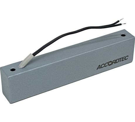 Электромагнитный замок ACCORDTEC ML-180K с уголком, цвет Серебряный металлик AT-15309