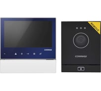 Комплект видеодомофона и вызывной панели COMMAX CDV-70H2(синий)/DRC-41M(темно-серый)