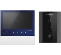 Комплект видеодомофона и вызывной панели COMMAX CDV-70H2(синий)/DRC-4LN