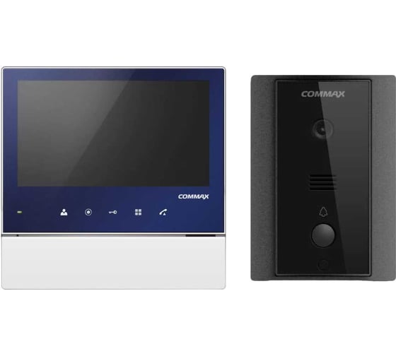 Комплект видеодомофона и вызывной панели COMMAX CDV-70H2(синий)/DRC-4LN
