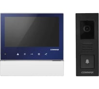 Комплект видеодомофона и вызывной панели COMMAX CDV-70H2(синий)/DRC-4PIP(черная)