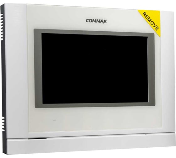 Комплект видеодомофона и вызывной панели COMMAX CDV-70MF(белый)/DRC-4CGN2(черная)+Козырек