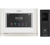 Комплект видеодомофона и вызывной панели COMMAX CDV-70MF(белый)/DRC-4PIP(черная)