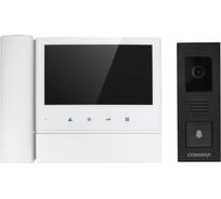 Комплект видеодомофона и вызывной панели COMMAX CDV-70NM/DRC-4PIP(черная)