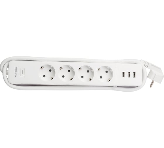 Умный удлинитель c USB EKF Wi-Fi HomeConnect RCE-1-WF